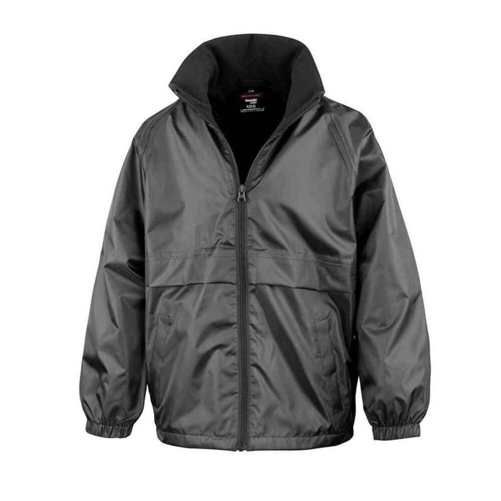 Result Core Childrens/Kids Fleece Lined Jacket / Black